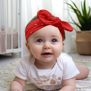 Baby Girls Cute Bow Headbands Elegant Child Hair Accessories Hairbands Soft Elas